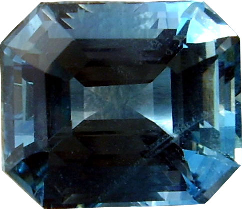 A Square Emerald Cut Aquamarine Gemstone