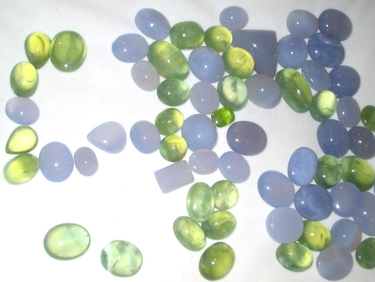 Chalcedony of different colours