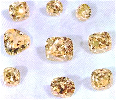 Loose Iranian Yellow Diamonds