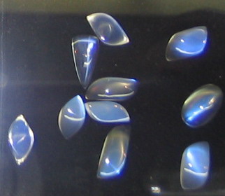 Close up view of some Ceylon Moonstones