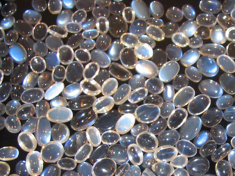 Collection of Processed Moonstones from Ceylo