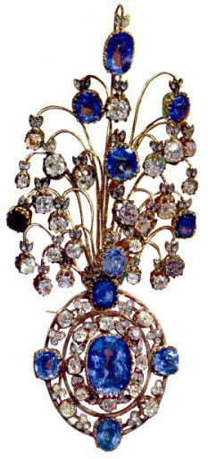 The Sapphire and Diamond Brooch in the Iranian Crown Jewels