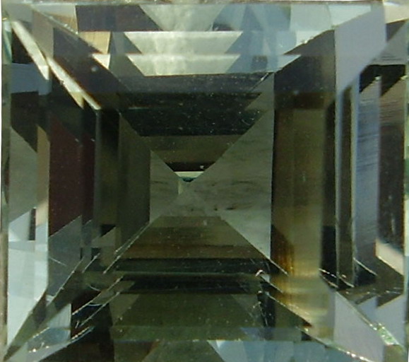 A Square Cut Nigerian Aquamarine Gemstone