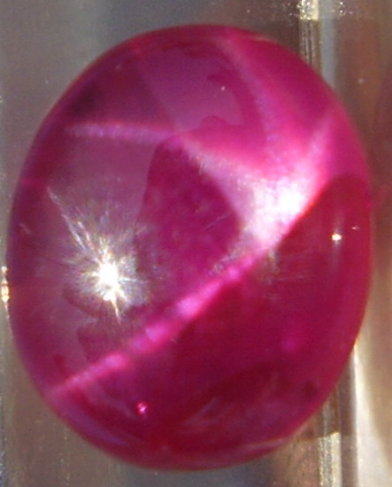 Natural Star Ruby with a not so prominent/fine Asterism