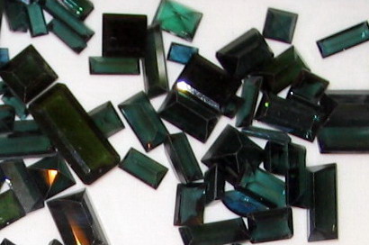 Faceted Green Tourmalines of African Origin