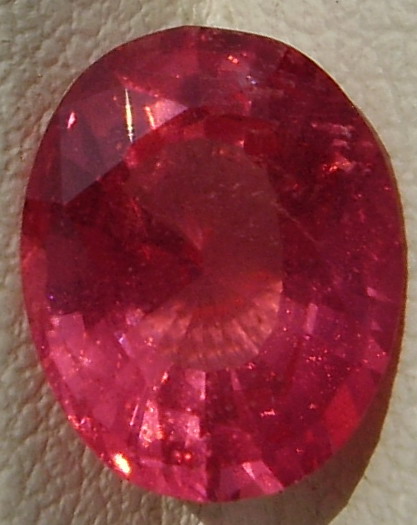 Oval Cut Red Spinel