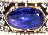Stuart Sapphire Mounted on the Imperial State Crown