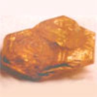 Corundum crystal showing parallel growth