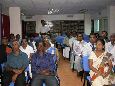 A section of the audience during the silver presentation ceremony to low income jewellery manufacturers