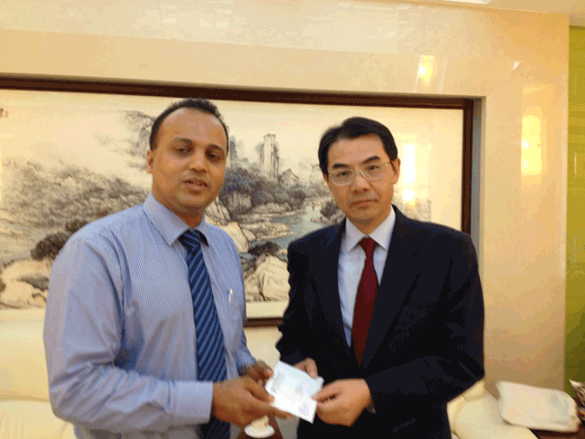Chairman NGJA Meeting H.E. the Ambassador Mr.Wu - Jianghao, for Peoples Republic of China in Sri Lanka