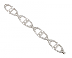 Diamond and White Gold Bracelet - by Robert Coin