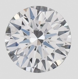 0.39-carat, round brilliant-cut CVD diamond produced by Gemesis - Photo courtesy GIA