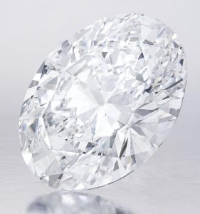 118.28-carat, D-color, Flawless, Oval brilliant-cut   diamond
