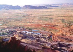Aerial View of Rio Tinto's Kimberlite Processing Plant at Argyle