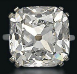 Lot 258- 26.14-carat, old-mine brilliant-cut, D-color, VS2-Clarity Rajah Diamond