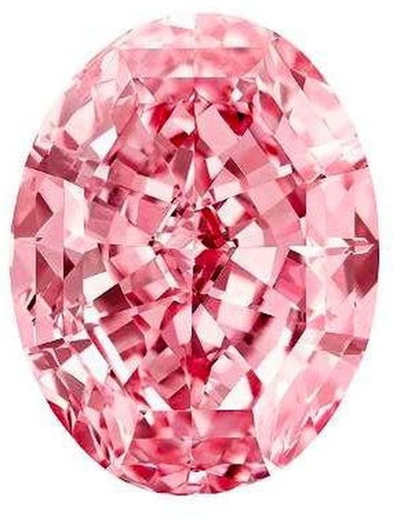 59.60-carat, oval mixed-cut, fancy vivid pink, internally flawless "Pink Star"diamond 