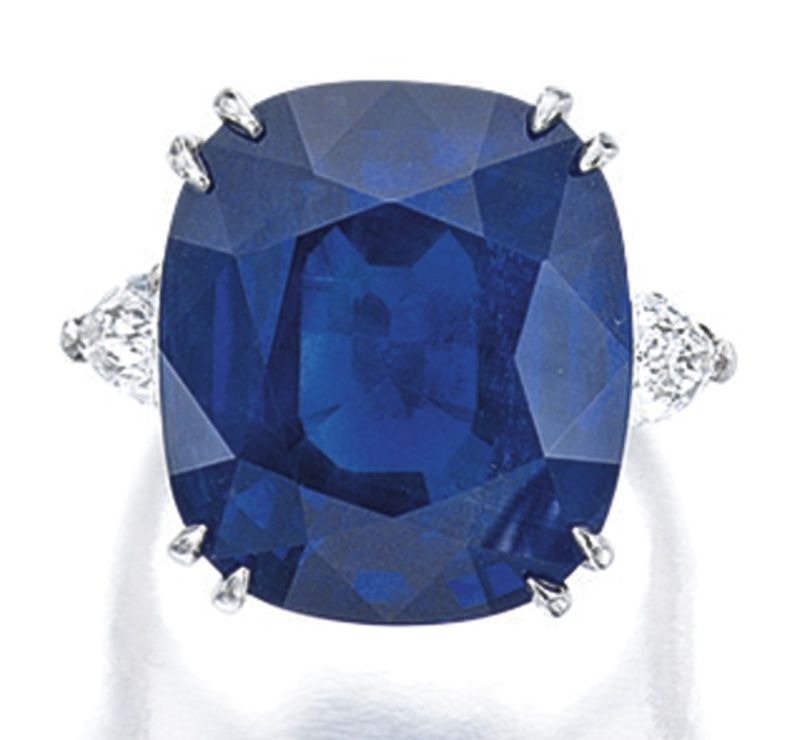 Lot 1656 -Sapphire and Diamond Ring 