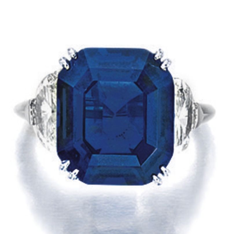 Lot 1795 - Important Sapphire and Diamond Ring