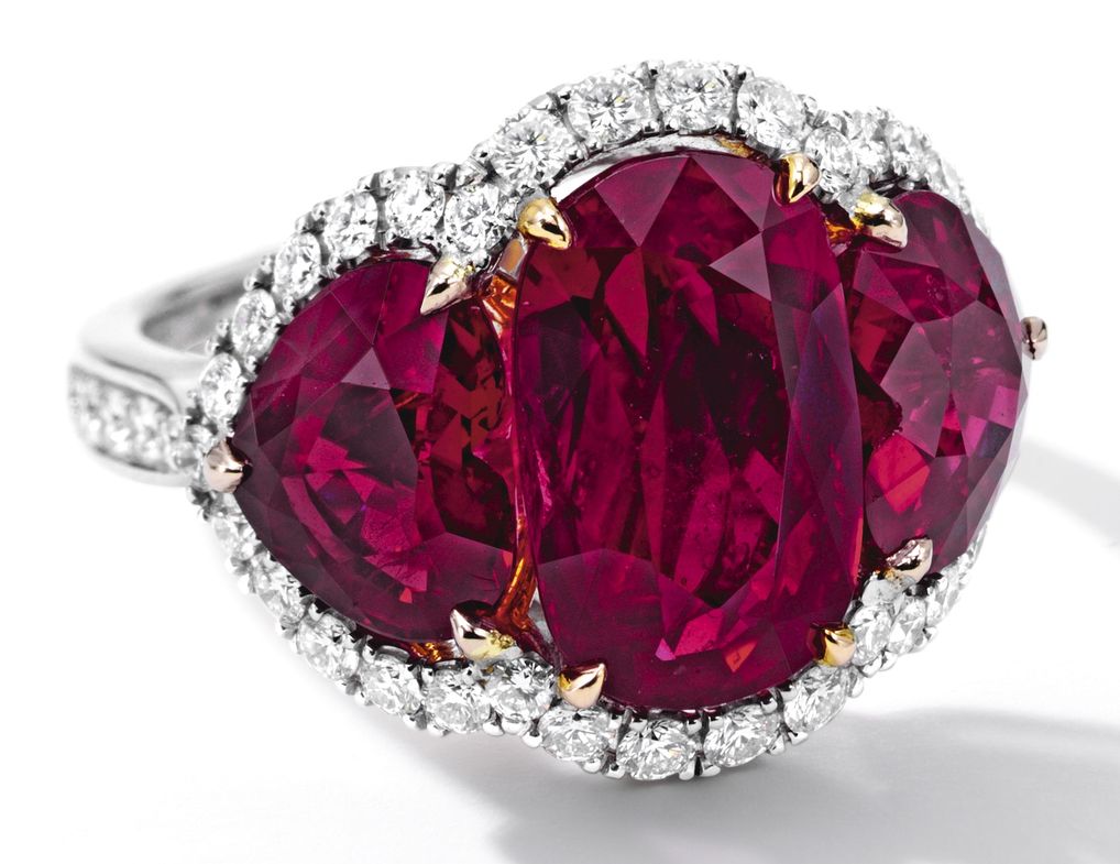 Lot 1693 - Important Ruby and Diamond Ring