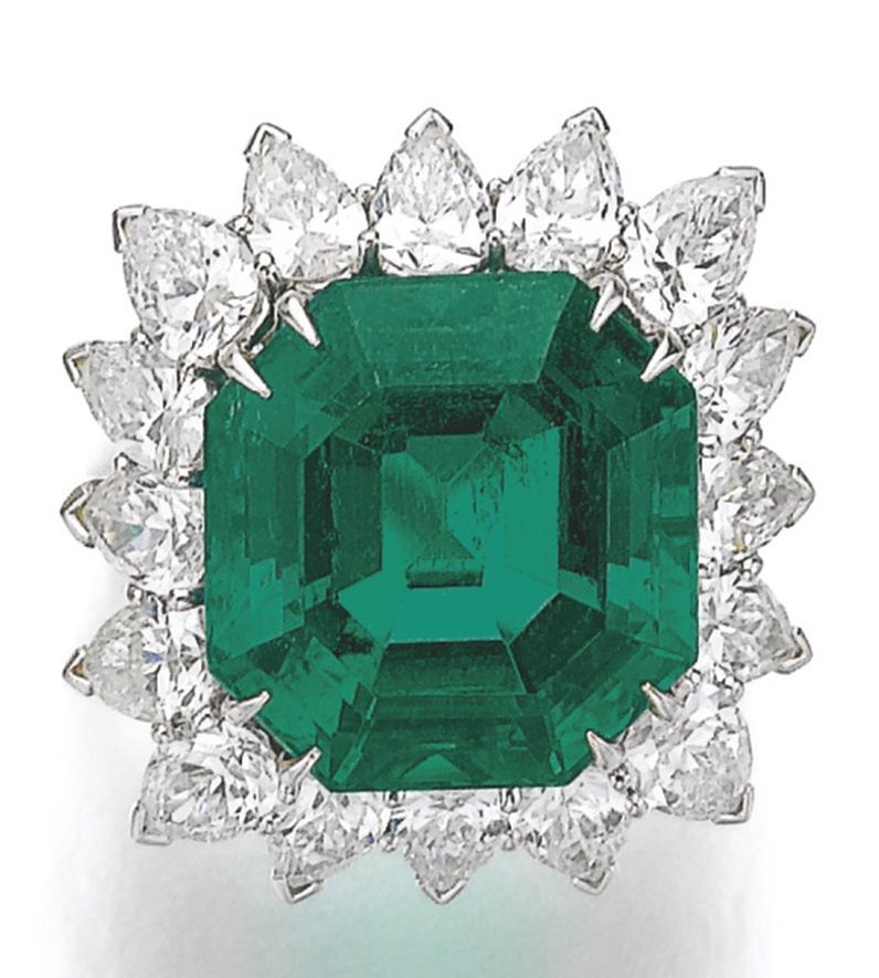 Lot 173 - Emerald and Diamond Ring, Harry Winston