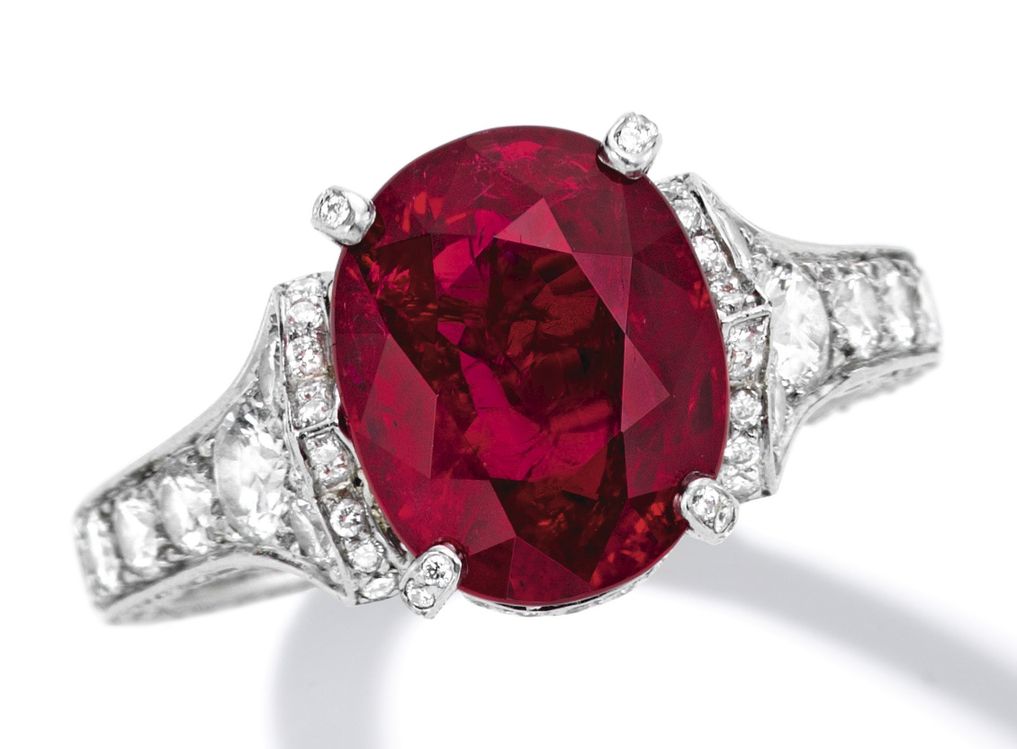 Lot 1780 - Important Ruby and Diamond Ring, Cartier