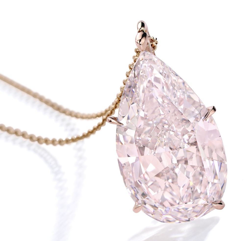 lot 87 - Important Rose Gold and Fancy Pink Diamond Pendant
