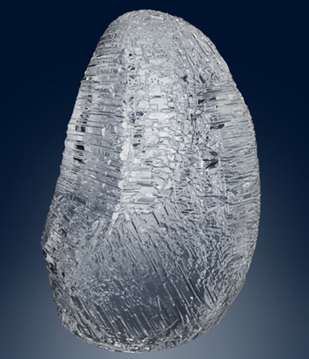 Computer generated image of the 179-carat Romanov rough diamond discovered at Nyurbinskaya kimberlite pipe in Yakutia
