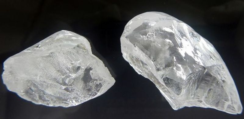EXCEPTIONAL 129-CARAT AND 78-CARAT, D-COLOR, TYPE IIa. LULO DIAMONDS FROM THE 2,160-CARAT ROUGH LULO PARCEL