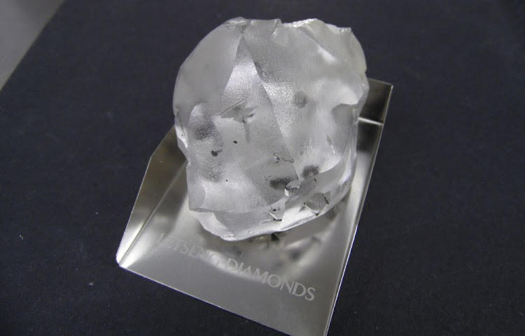 ANOTHER VIEW OF THE 910-CARAT LESOTHO LEGEND DIAMOND