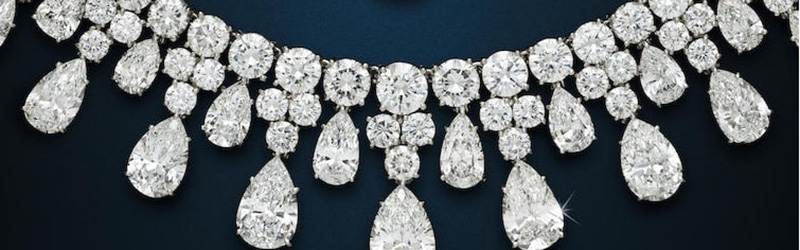 LOT 112 - SECTION OF THE DIAMOND NECKLACE HARRY WINSTON 1984