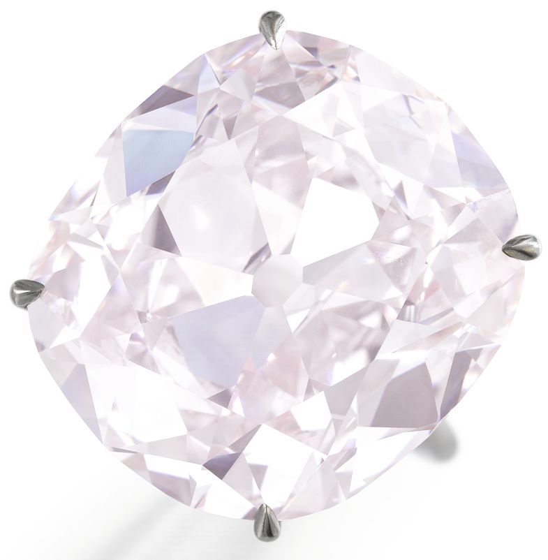 LOT 567 - SUPERB FANCY LIGHT PINK DIAMOND RING