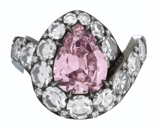  LOT 145 – JAR COLORED DIAMOND AND DIAMOND RING 