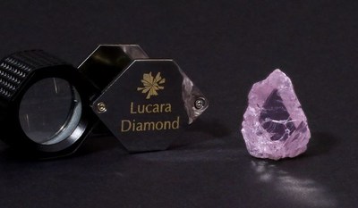 62.7-carat fancy pink gem quality rough diamond recovered from lucara south lobe
