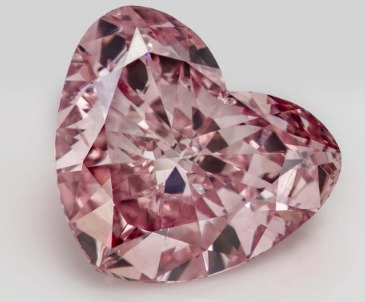 1.48-carat Queen of hearts Argyle pink diamond, from Fitzpatrick collection